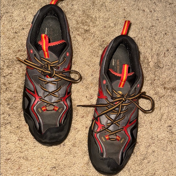 Merrell   Capra Unifly GTX trail hiking Shoes Mens 11 gray/red Athletic Shoes - Picture 3 of 9